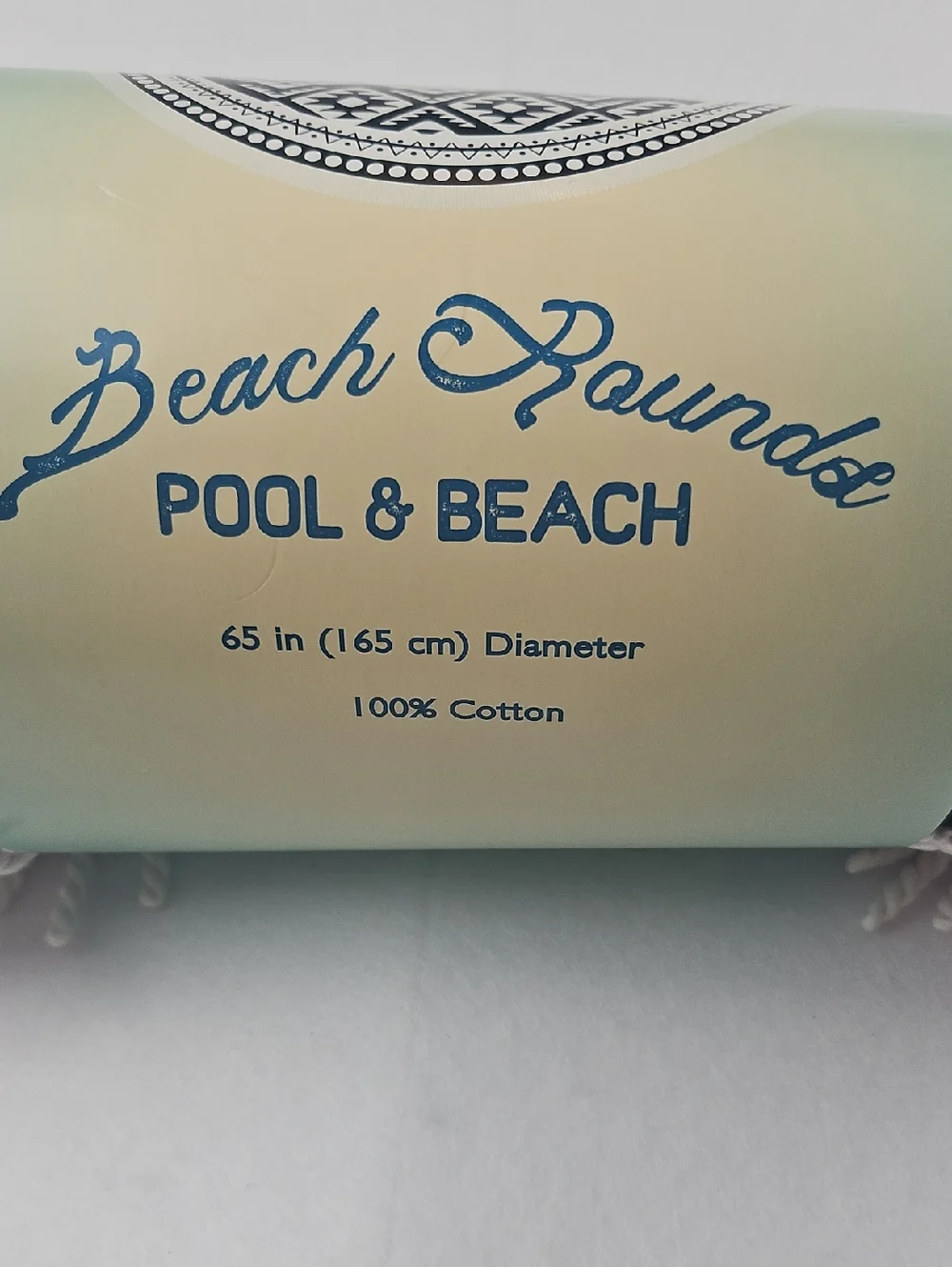 Beach Rounds Black & White Pool & Beach Towel